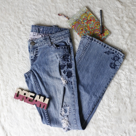 American Eagle Outfitters Denim - AE AMERICAN EAGLE Boho Stretch Skinny Flare 4 R